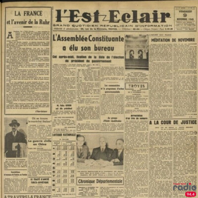 L'INFO DU JOUR - La numérisation des journaux L'Est éclair et Libération Champagne cover