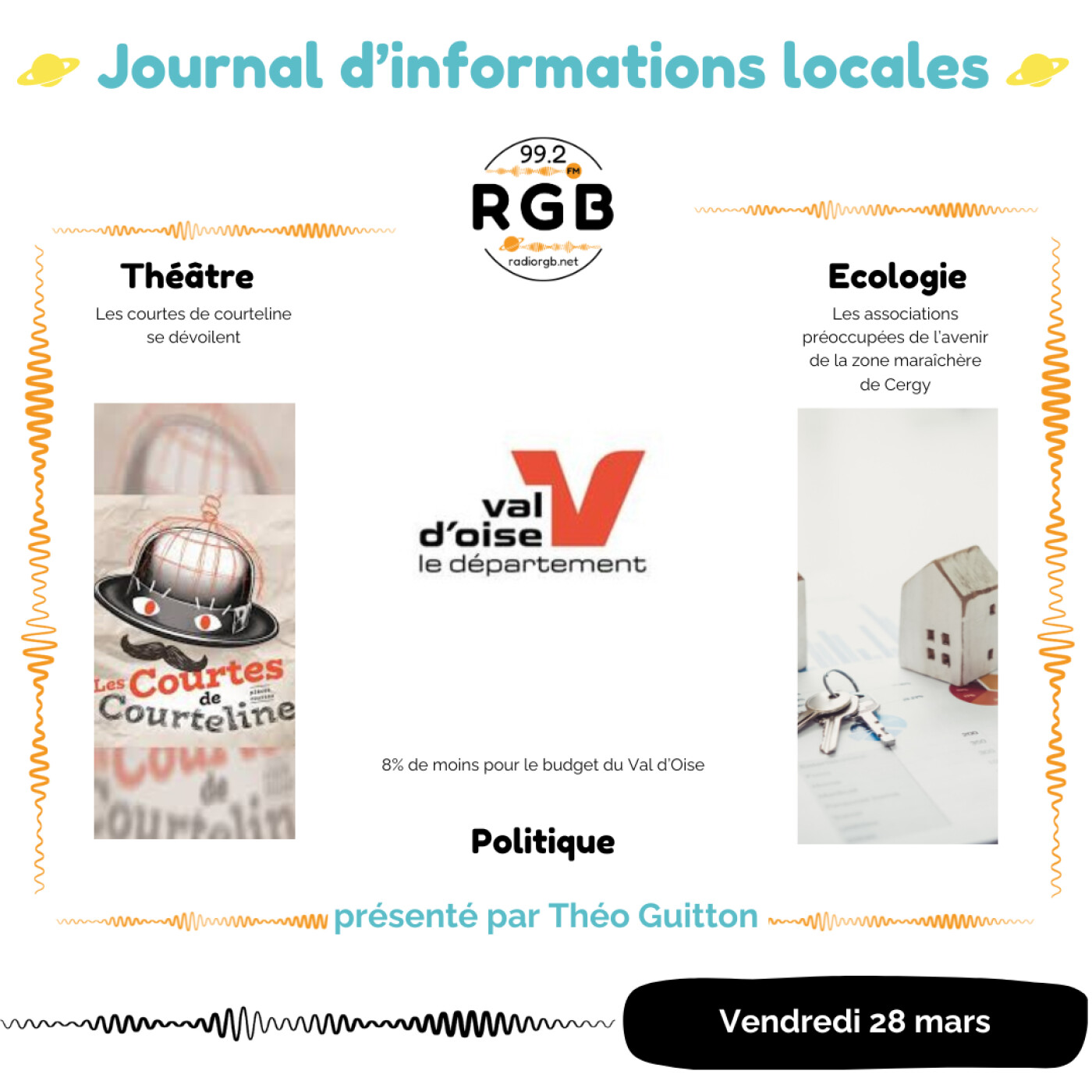Le journal d\'informations locales - Radio RGB Cergy-Pontoise