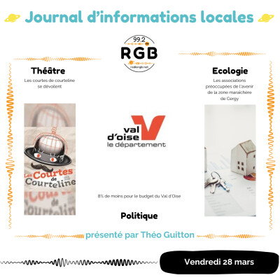 Journal du vendredi 28 mars 2025 - Radio RGB 99.2 cover