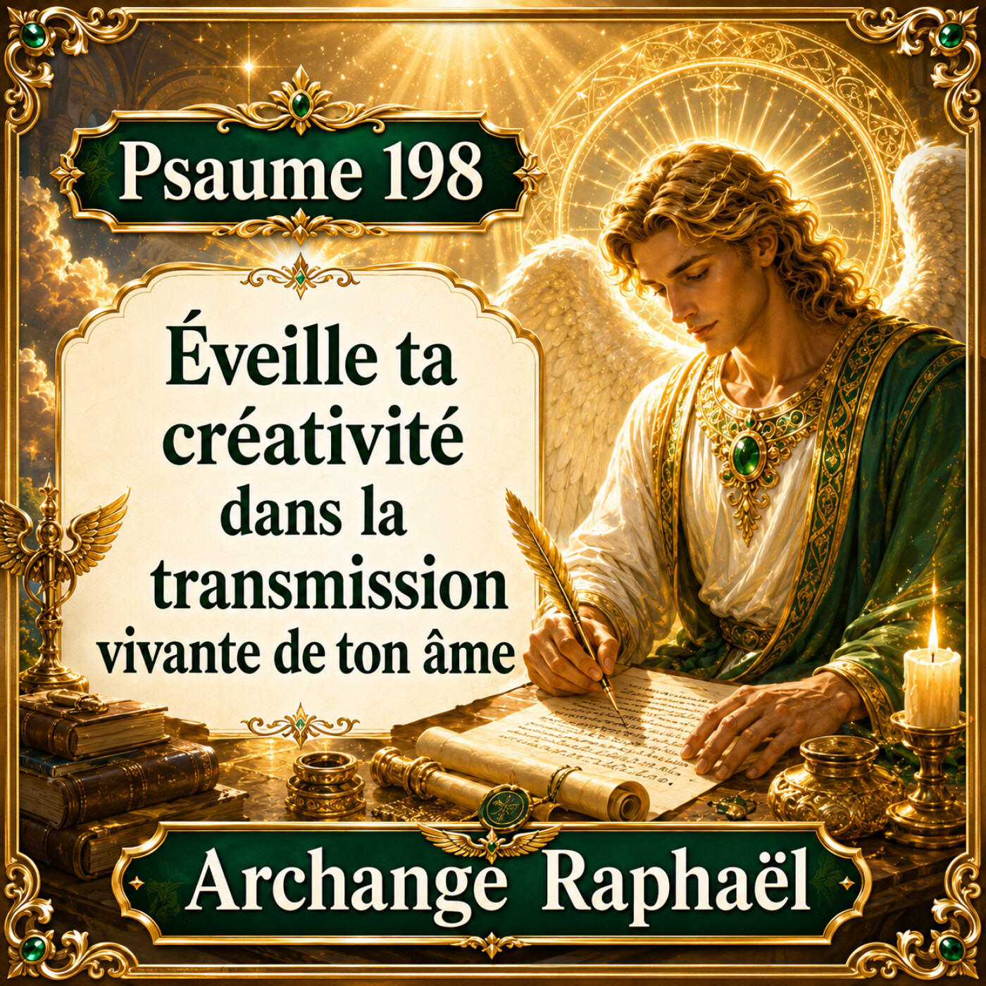 Éveille ta créativité dans la transmission vivante de ton âme. - Archange Raphaël Psaume 198 episode artwork