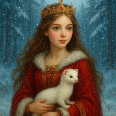 LES CONTES DE L'ONDE : LA DAME ET L'HERMINE cover