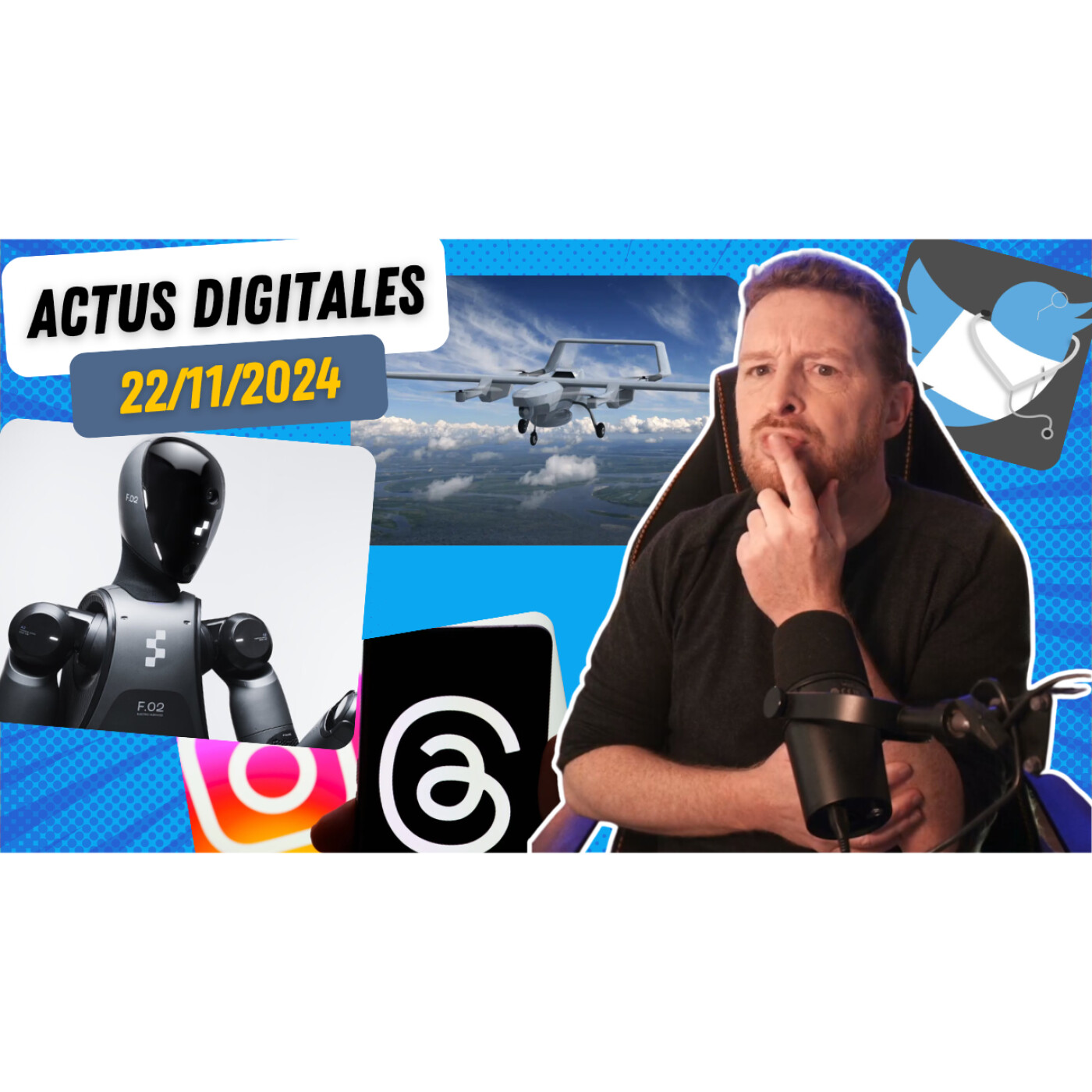 Instagram, Musk, le drone d'Airbus et le robot BMW : les actus tech incontournables ! episode artwork
