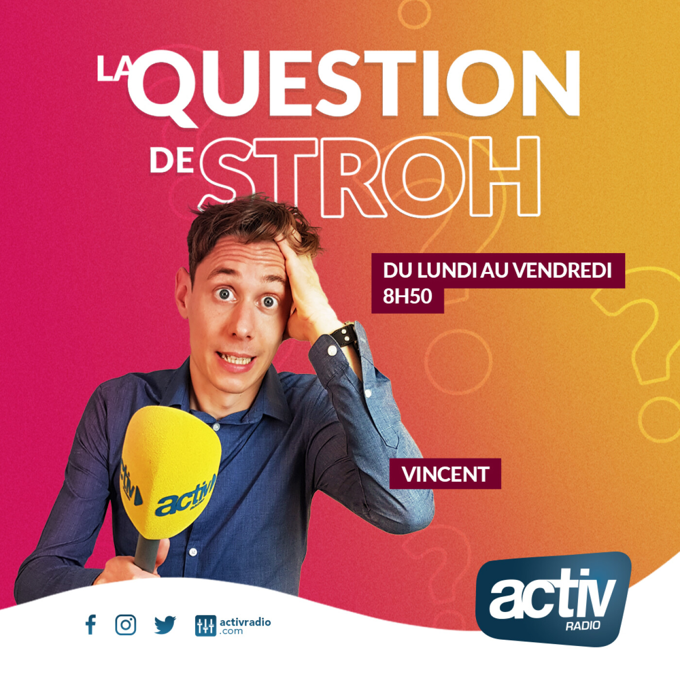 HUMOUR : La Question de Stroh, le micro-trottoir d\'ACTIV !