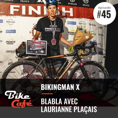 Laurianne Plaçais sur le Bikingman X cover
