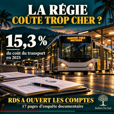 44,6 millions reportés, 61 euros annulés : ce que disent les comptes du transport martiniquais cover