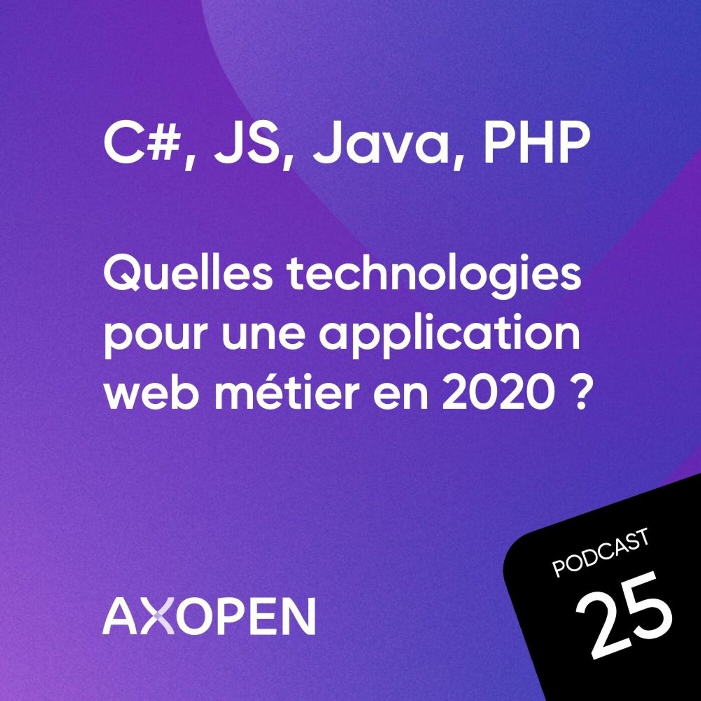Quelles technologies pour une application web métier en 2020 ? C#, JS, Java, PHP...