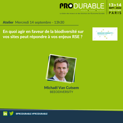 Beeodiversity - En quoi agir en faveur de la biodiversité sur vos sites peut répondre à vos enjeux RSE ? cover