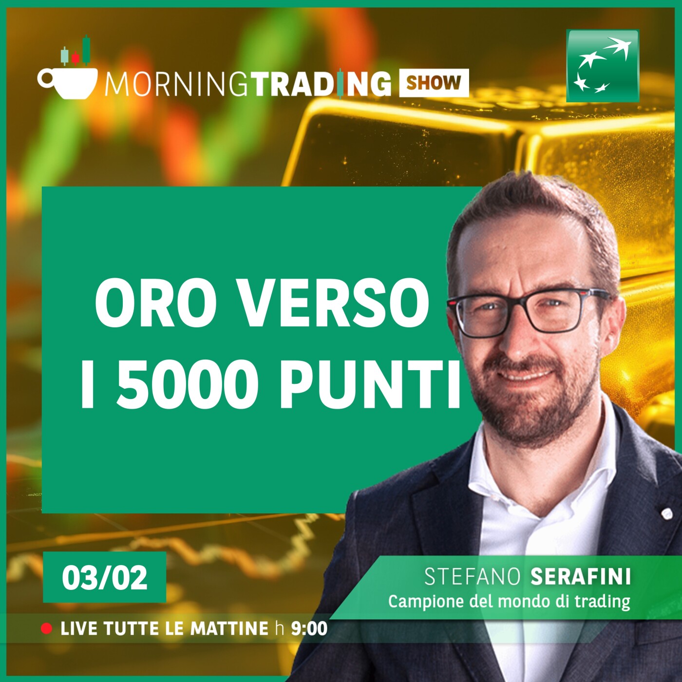 Oro di nuovo verso i 5000 - Morning Trading Show episode artwork