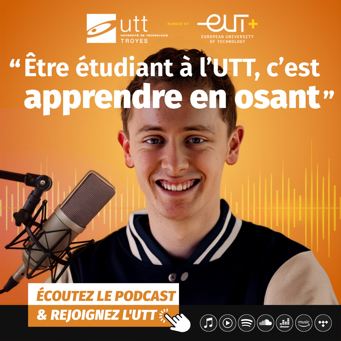 Episode 12: Parcoursup - Demain, ingénieur : portrait de Jules Charlet Somlette, étudiant en Informatique et Systèmes d’Information à l’UTT episode artwork