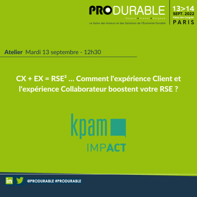 Kpam Impact - CX + EX = RSE² … Comment l'expérience Client et l'expérience Collaborateur boostent votre RSE ? cover