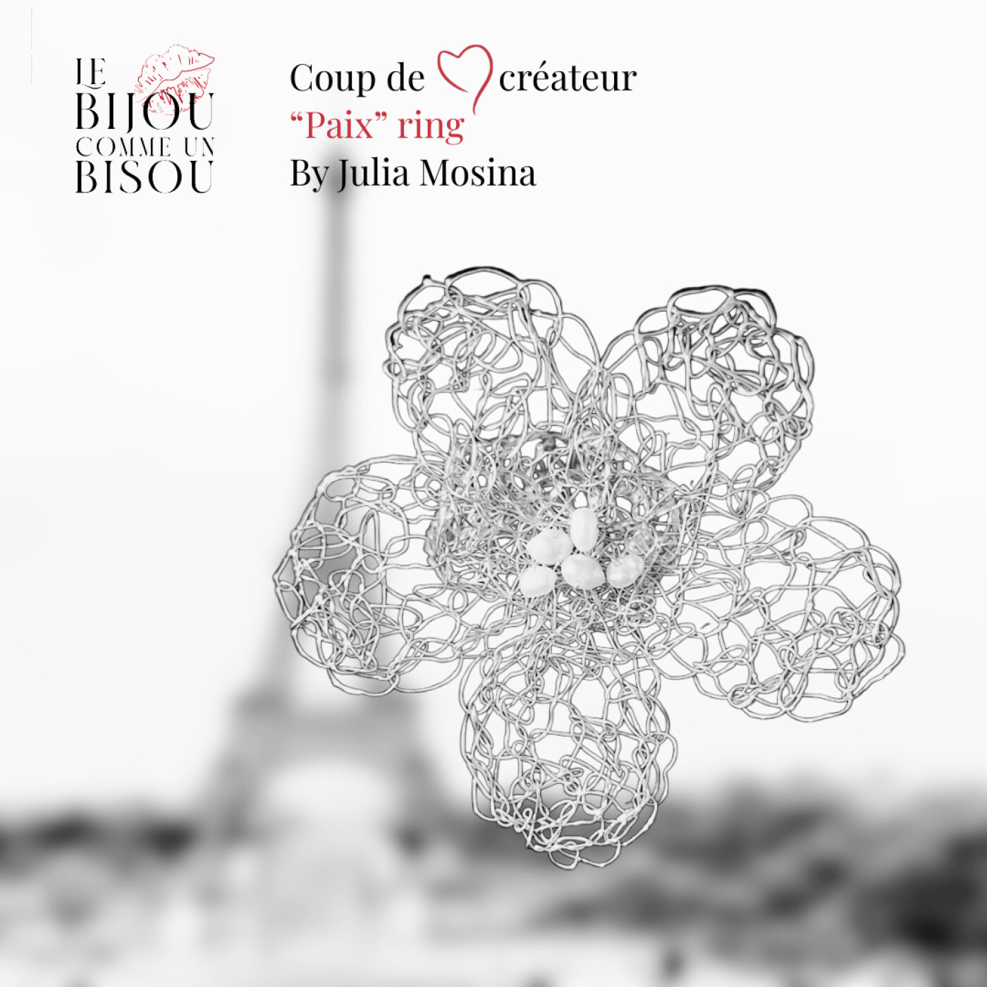 Coup de coeur créateur :  "Paix" ring by Julia Mosina