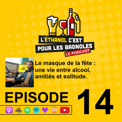 Le masque de la fête : une vie entre alcool, amitiés et solitude. cover