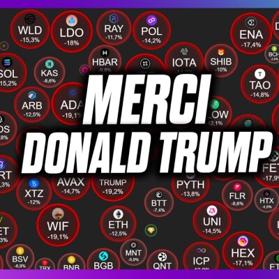 🩸🚨🩸 BITCOIN : encore une CHUTE sanglante pour les CRYPTOS... Trump frappe encore cover