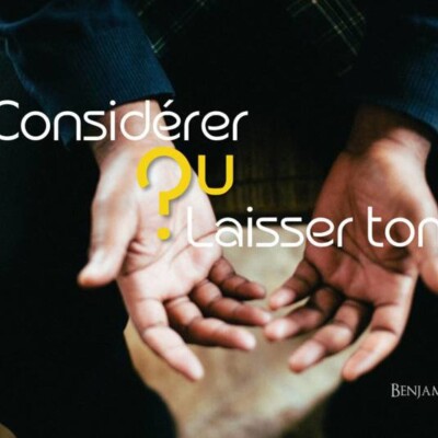 Considérer ou laisser tomber ? cover