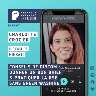 Conseils de Dircom : donner un bon Brief & la RSE sans Greenwashing | Charlotte Crozier, dircom de Ninkasi | Ext cover
