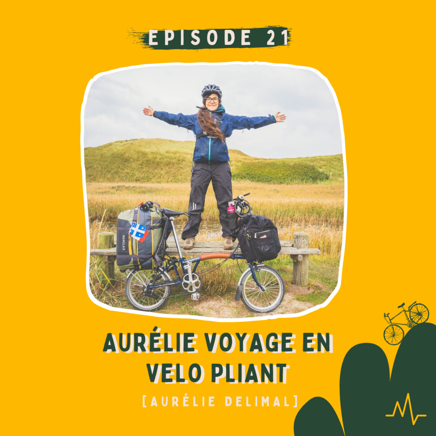 Aurélie Delimal - Voyager en vélo pliant