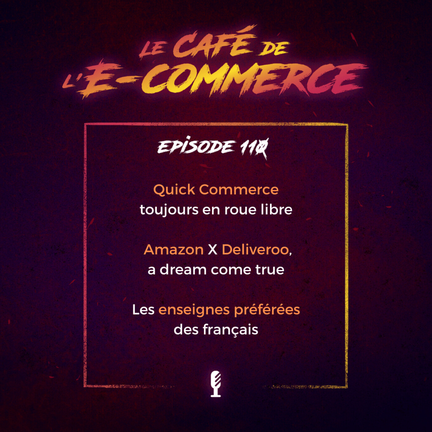 Quick Commerce toujours en roue libre. Amazon X Deliveroo, a dream come true. Les enseignes préférées des français.